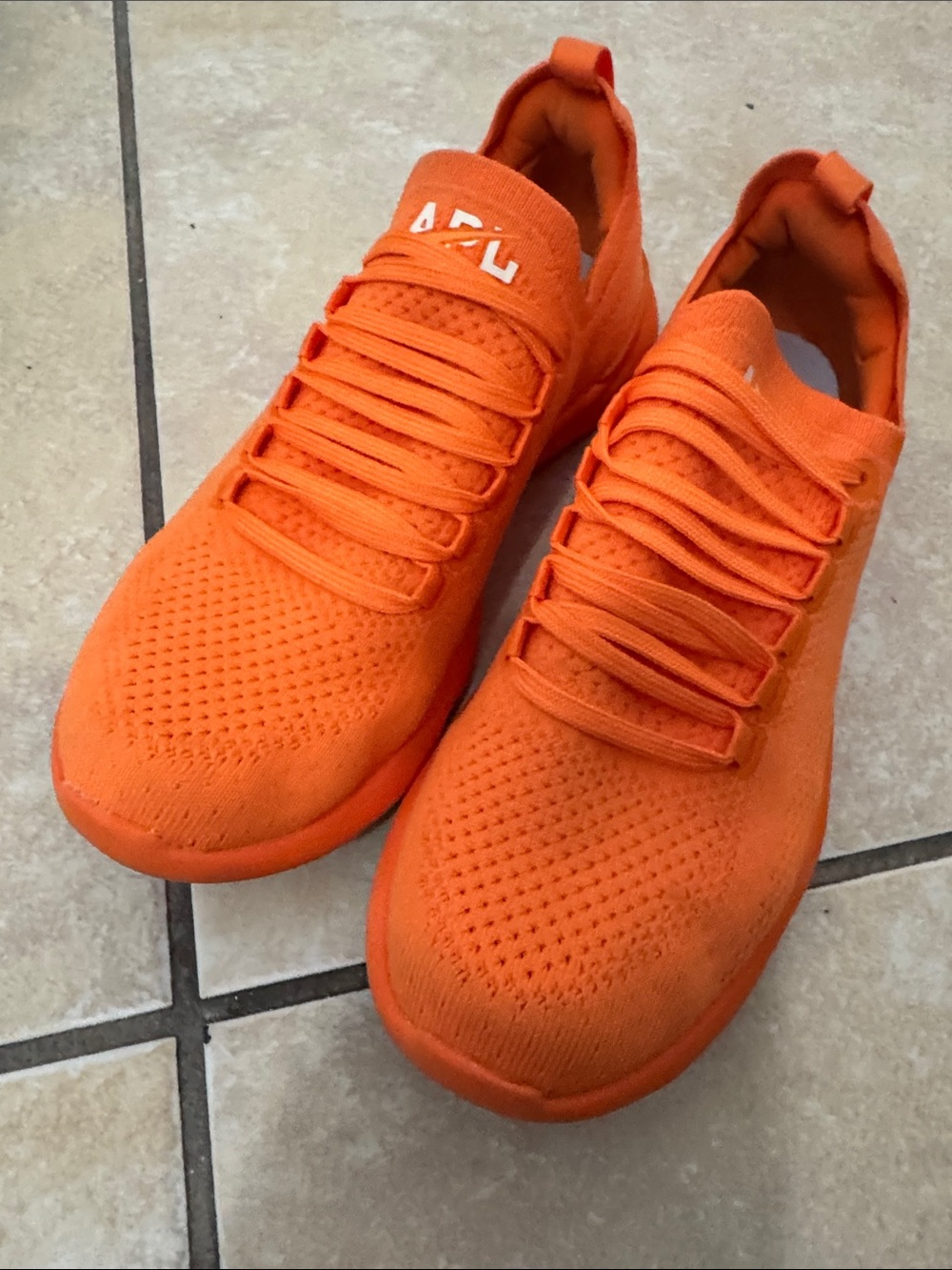 APL Women’s Knit Slip-On Sneakers - Orange